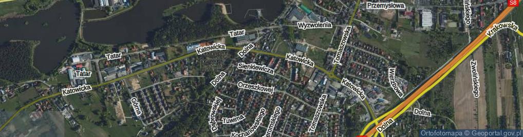 Zdjęcie satelitarne Sienkiewicza Henryka ul.